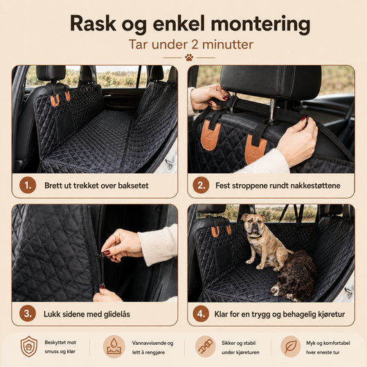 Lounge Rear Seat – Dog Cover for Car